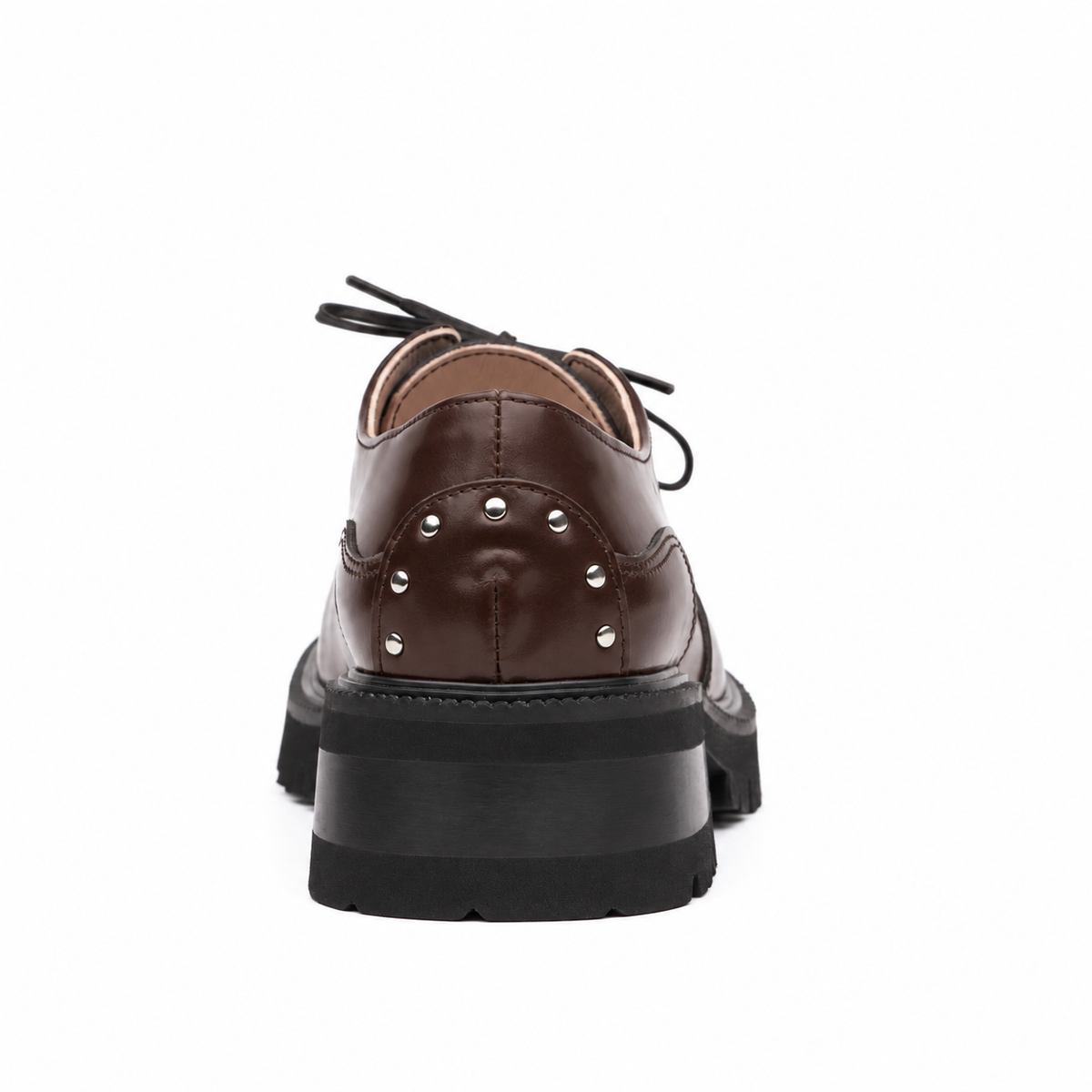 "Espresso Oxfords, brown leather"