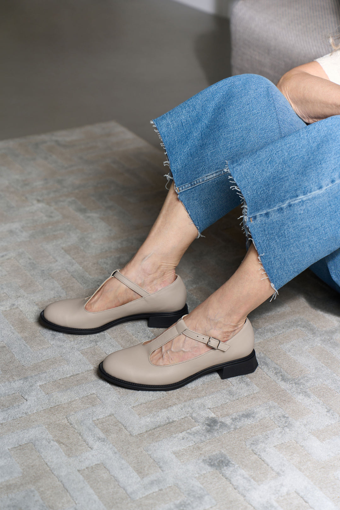 "Disco Flats, Beige"