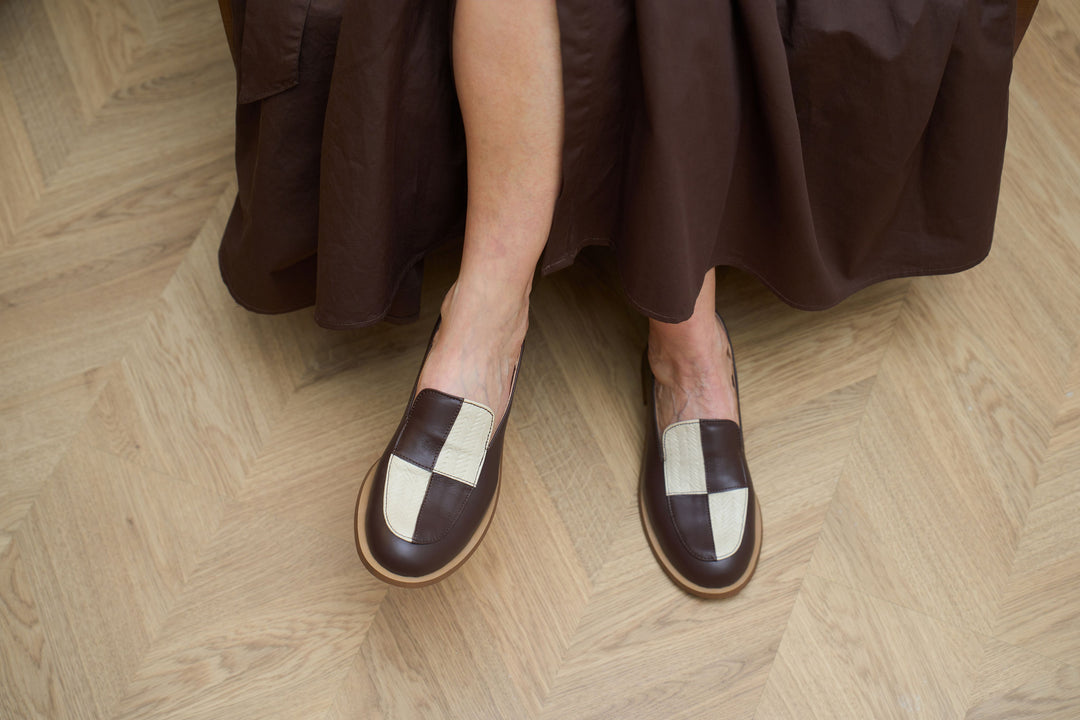 "Twist Loafers, Brown"
