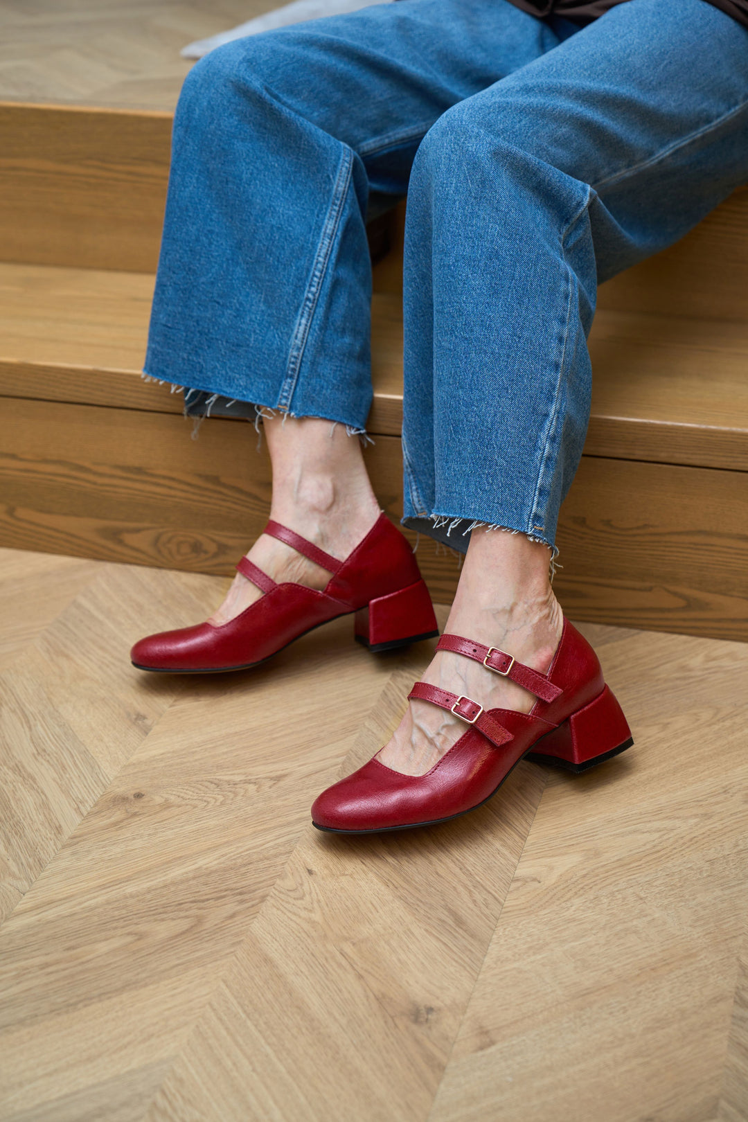 "Groovy Heels, Red"