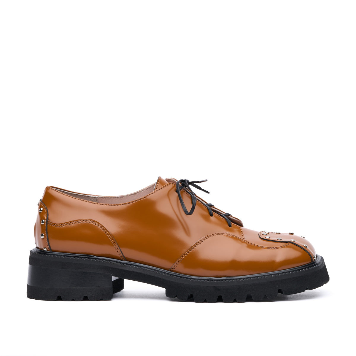 "Espresso Oxfords, Orange"