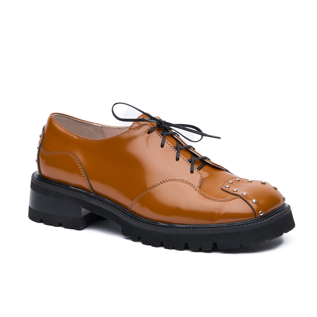 "Espresso Oxfords, Orange"
