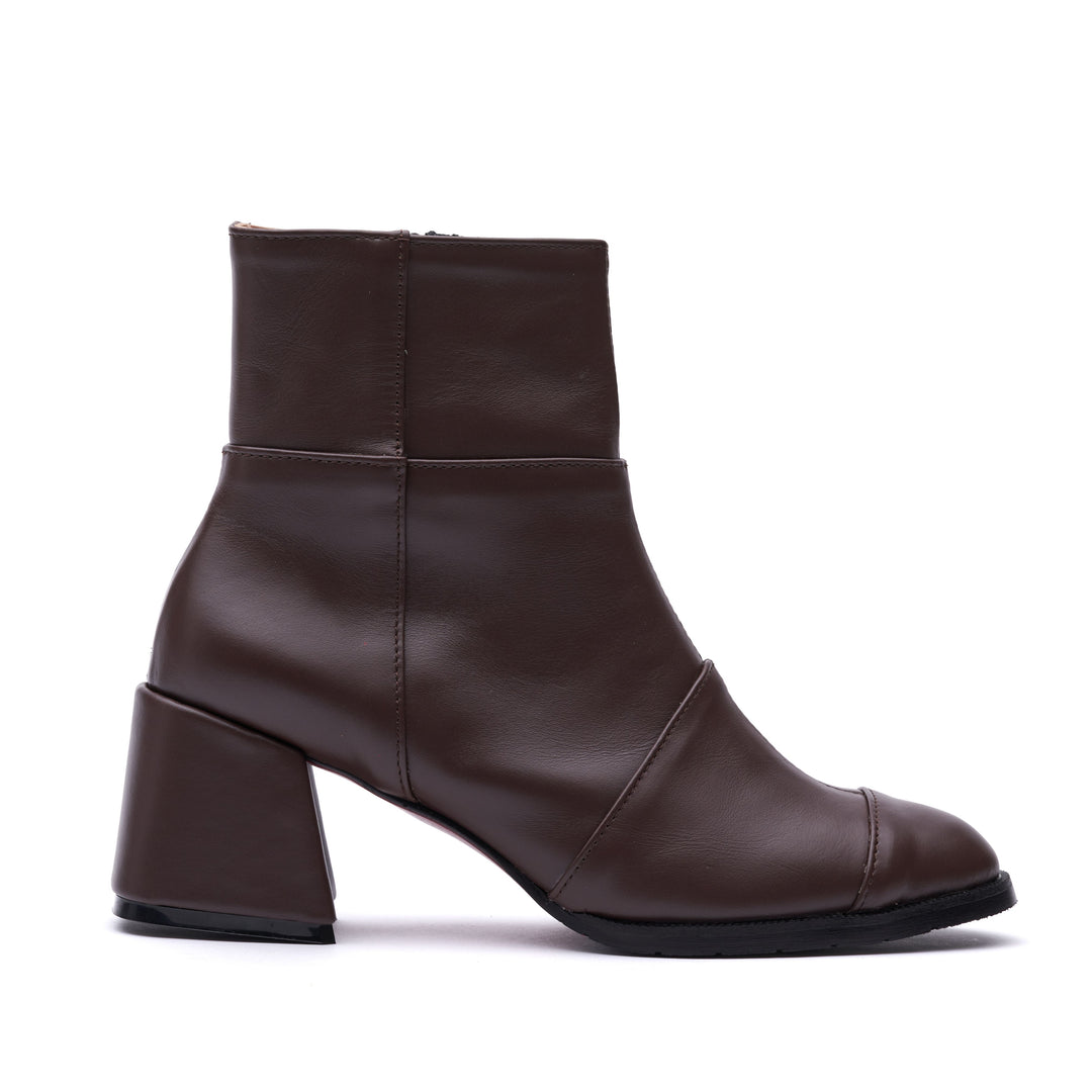 "Brown Heeled Boots"