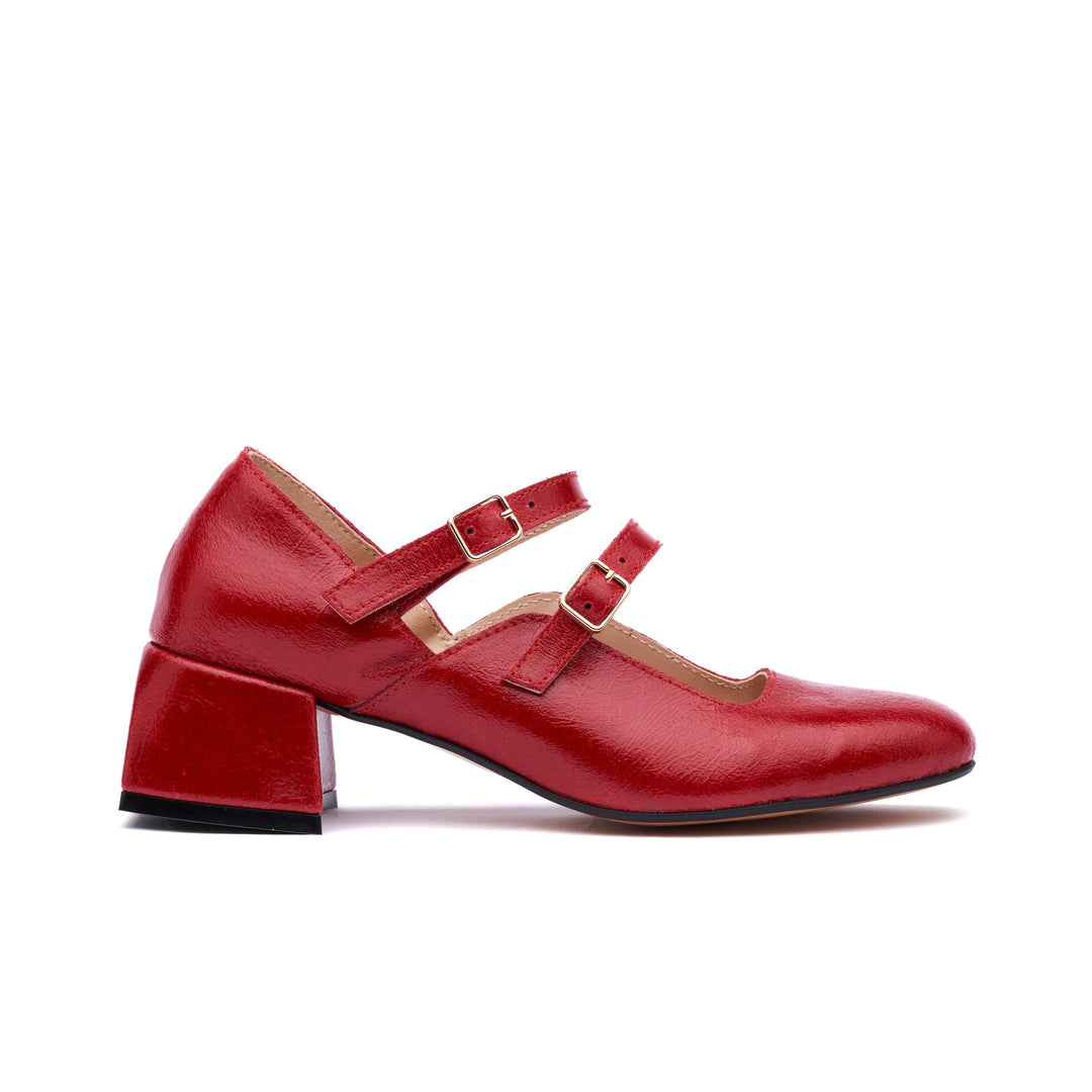 "Groovy Heels, Red"