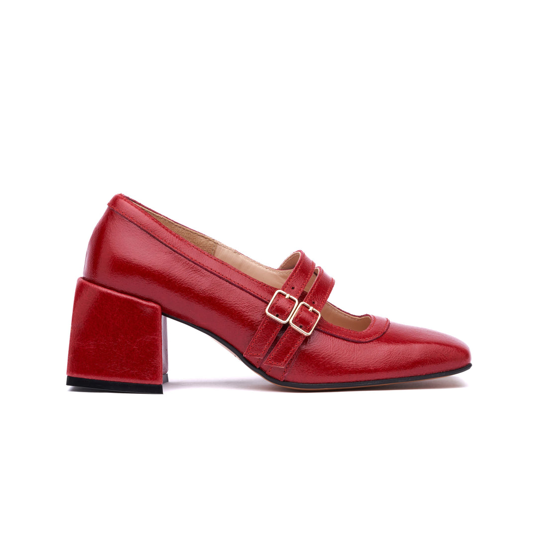 "Vinyl Heels, Red"