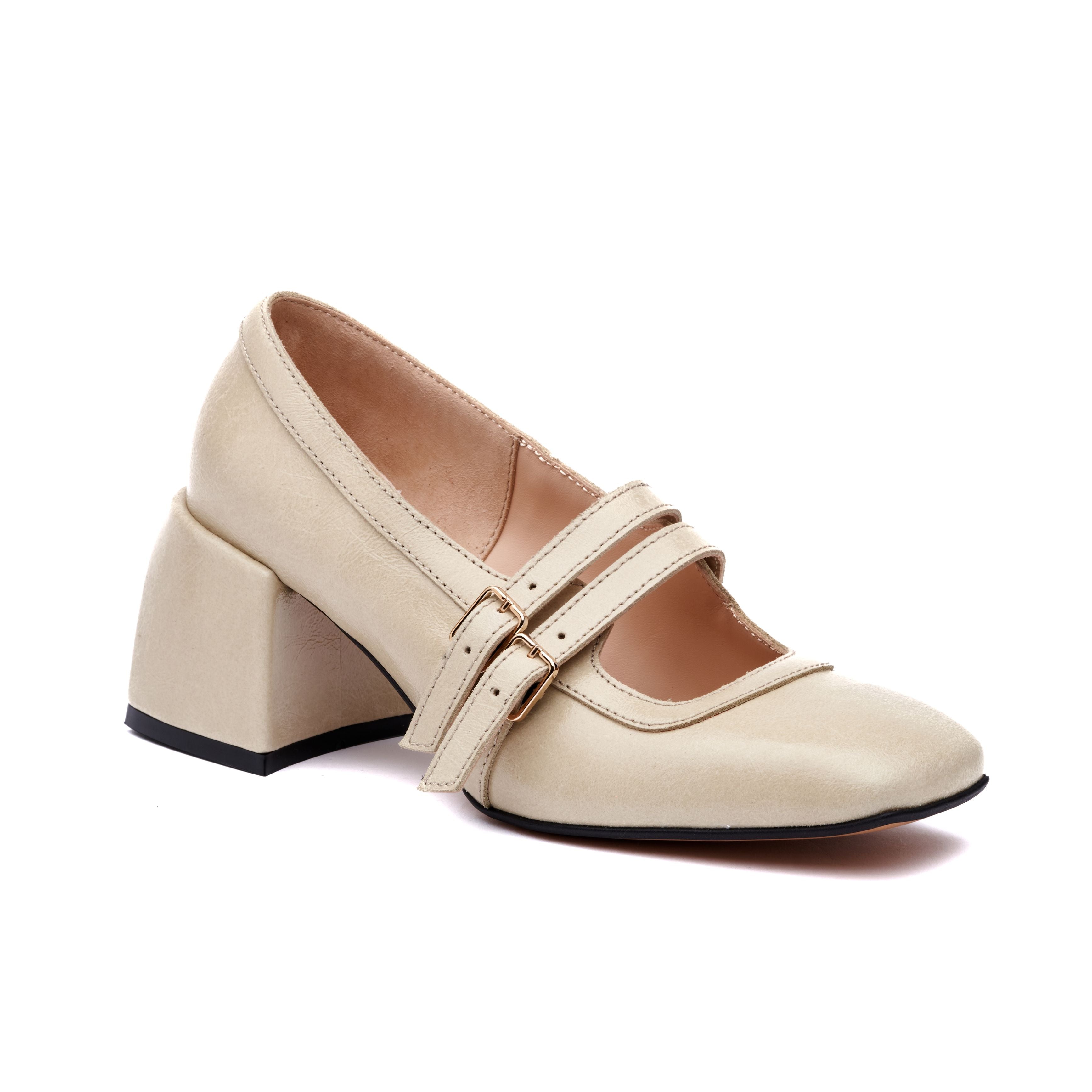 "Vinyl Heels, Creamy"