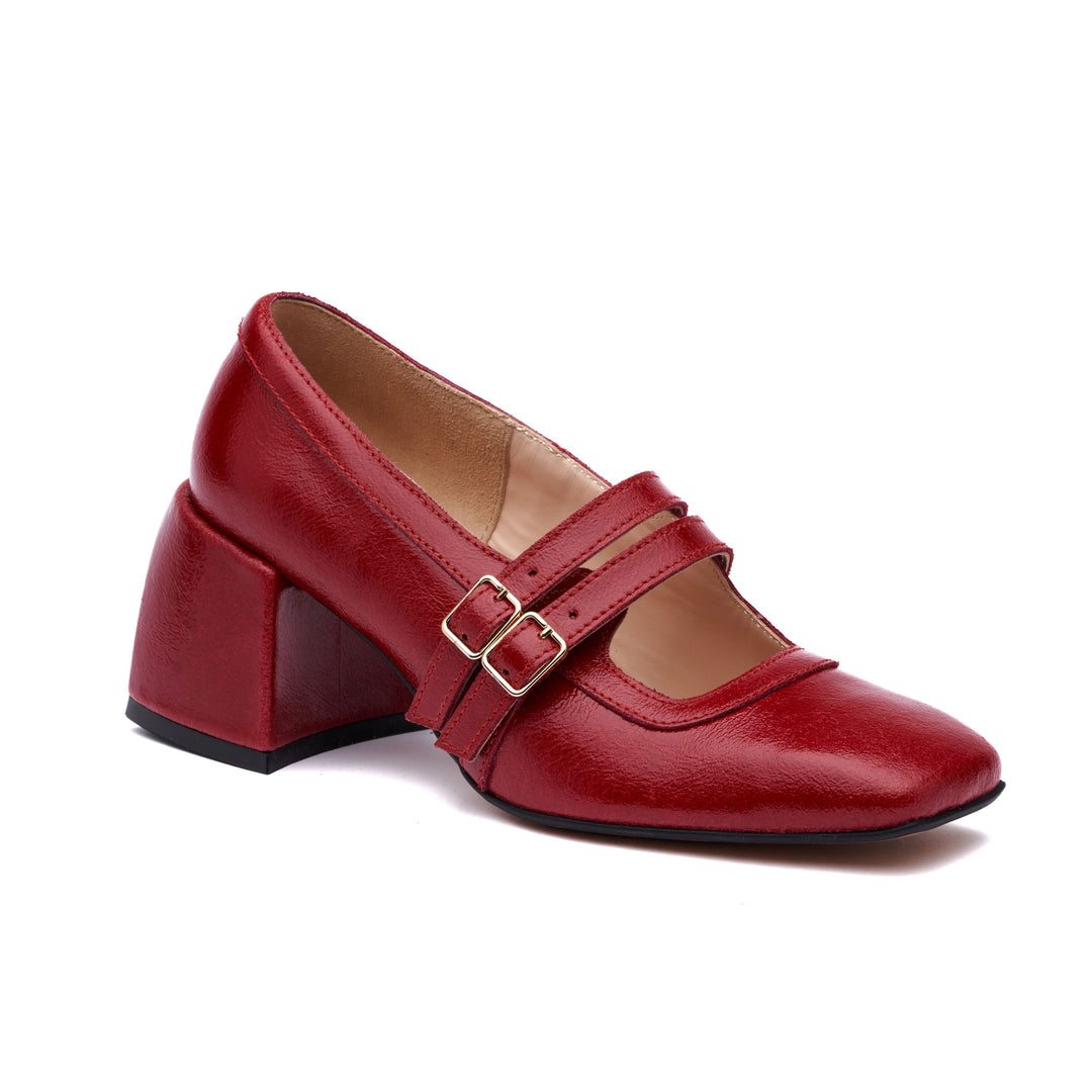 "Vinyl Heels, Red"