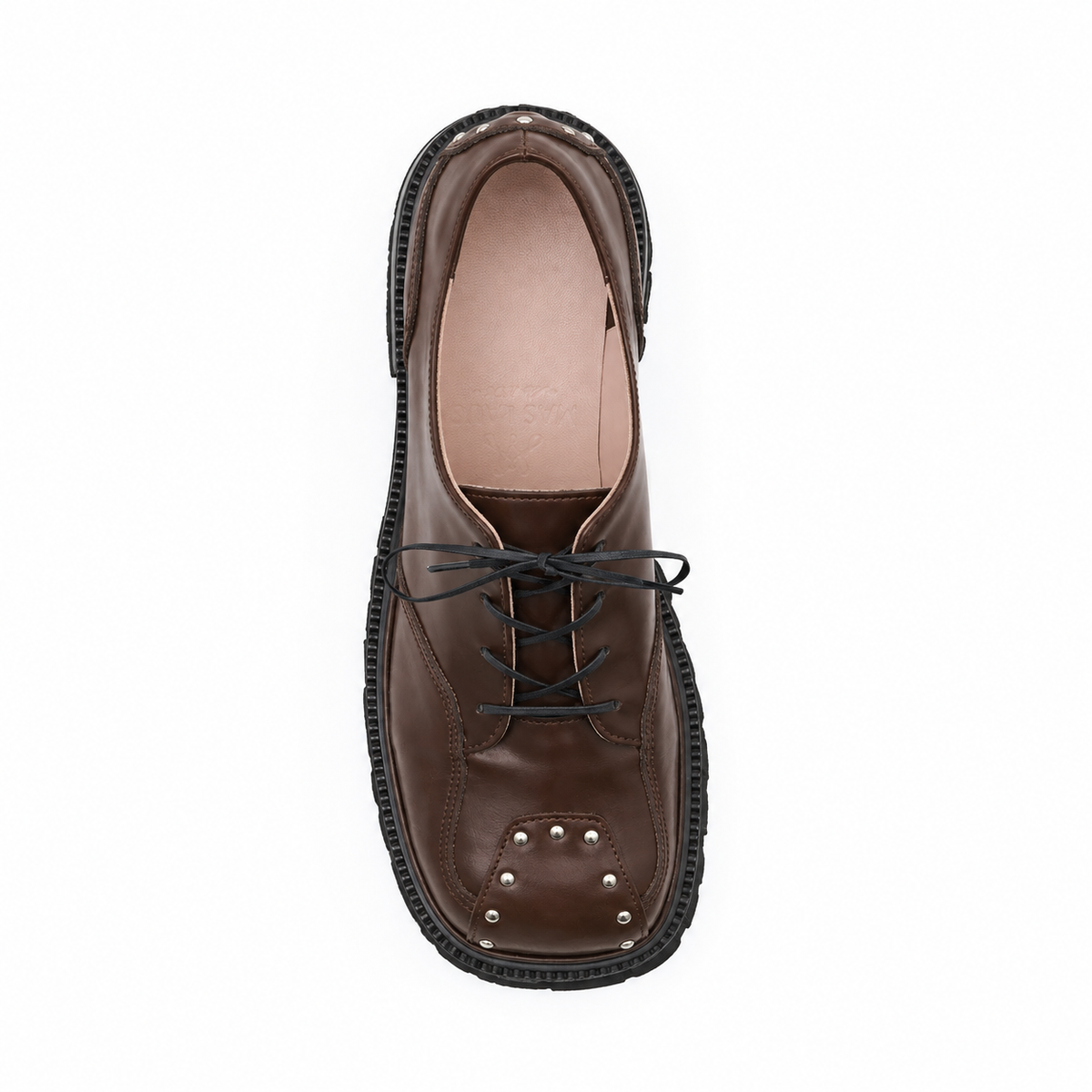 "Espresso Oxfords, brown leather"