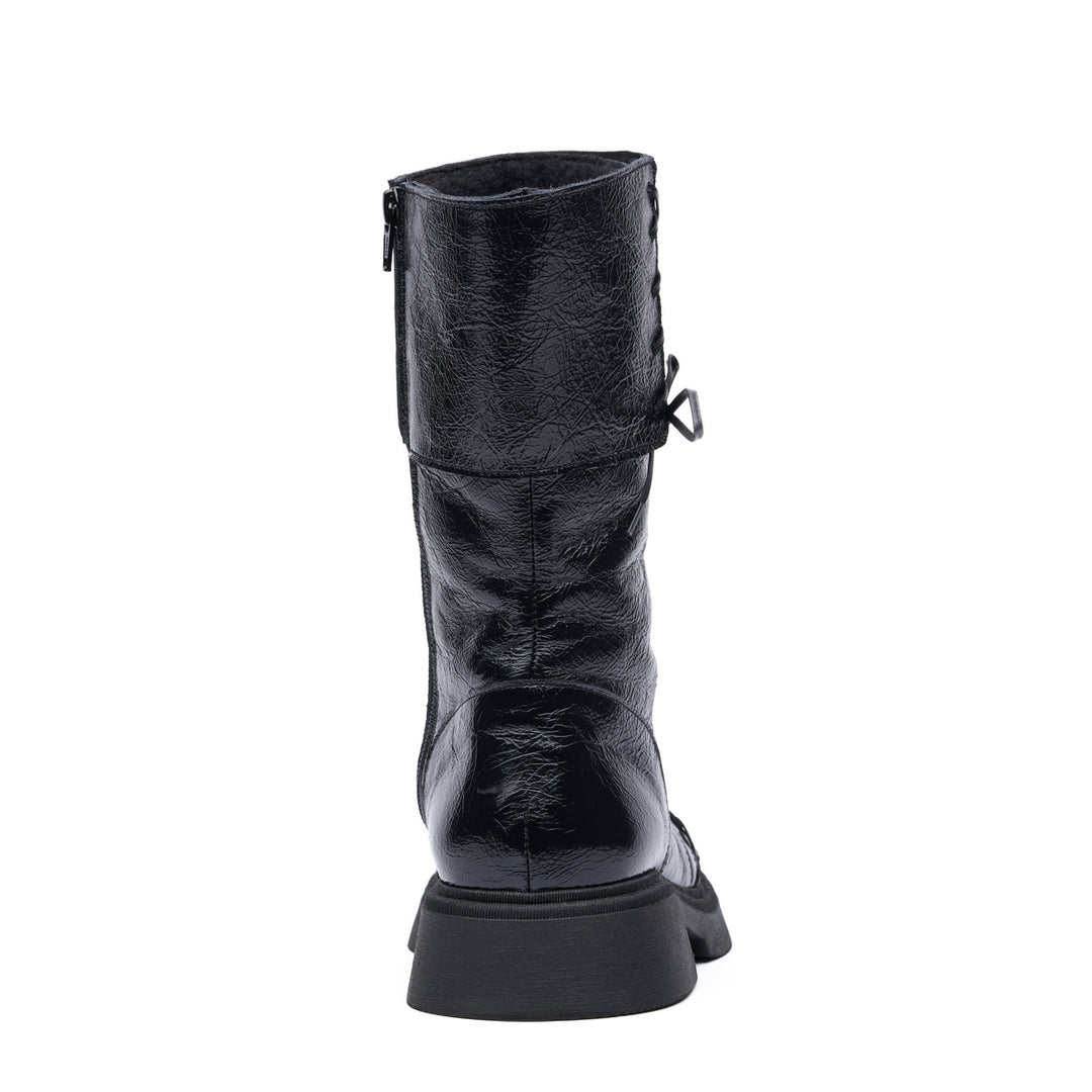"Croissant Boots, Black"