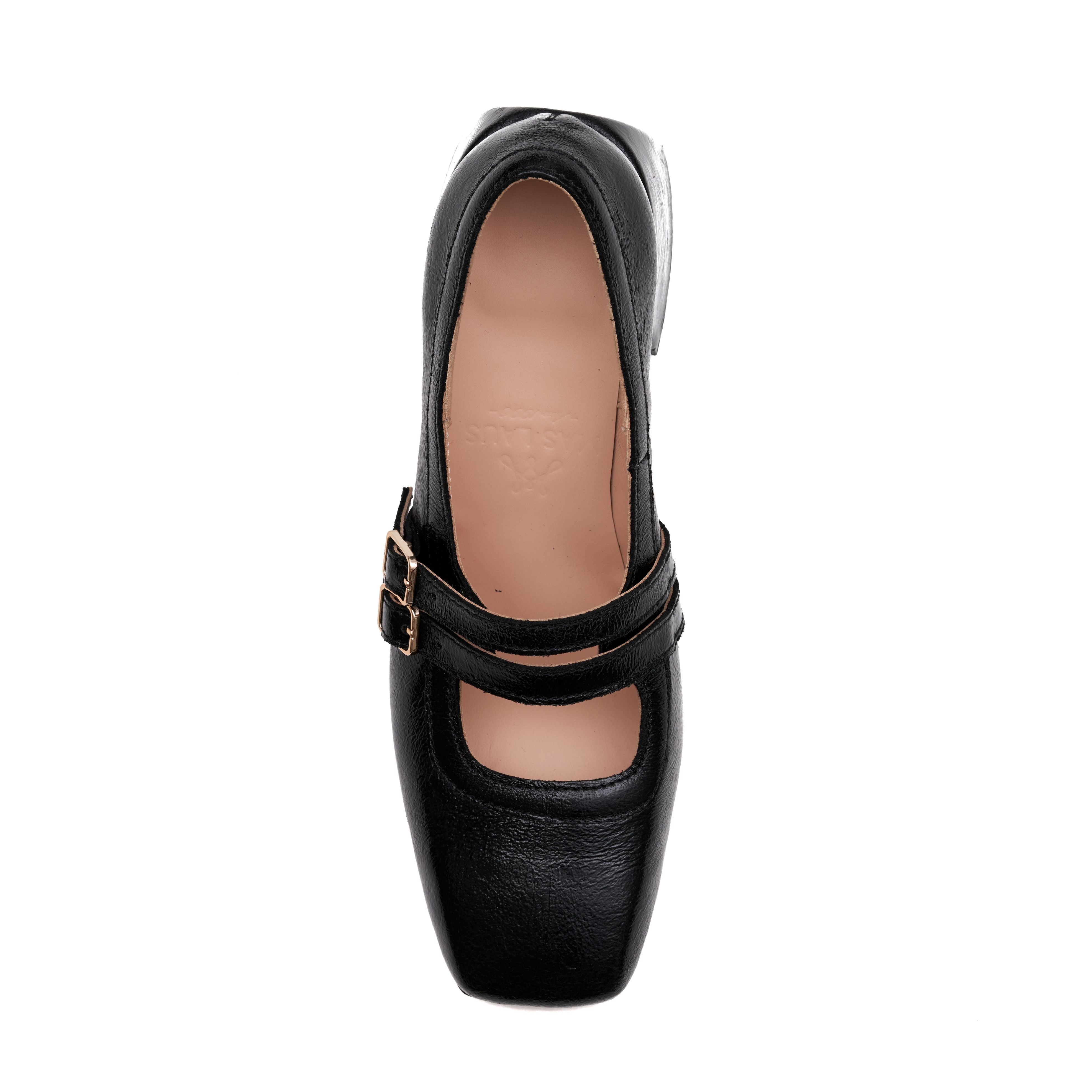 "Vinyl Heels, Black"