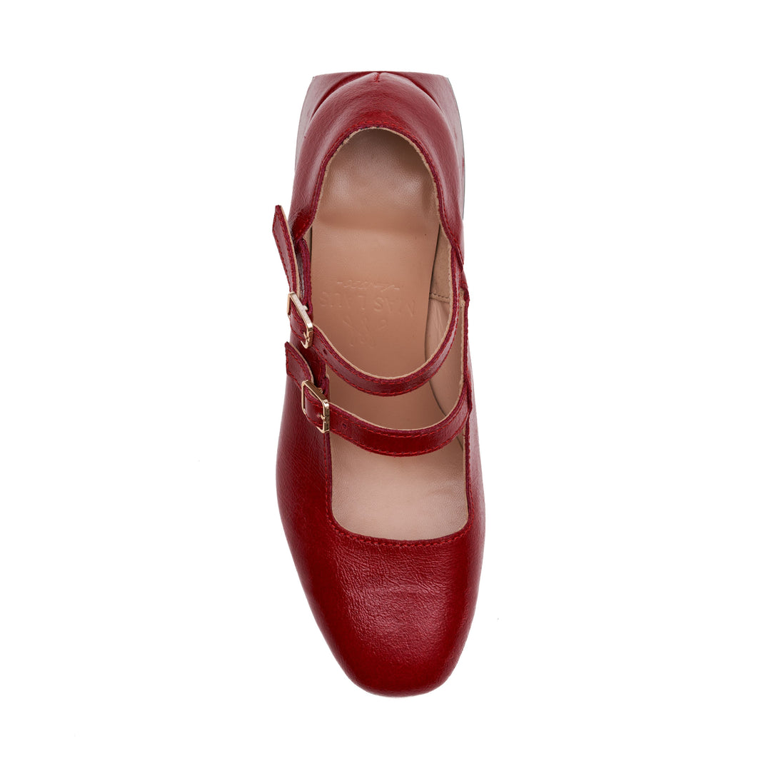 "Groovy Heels, Red"