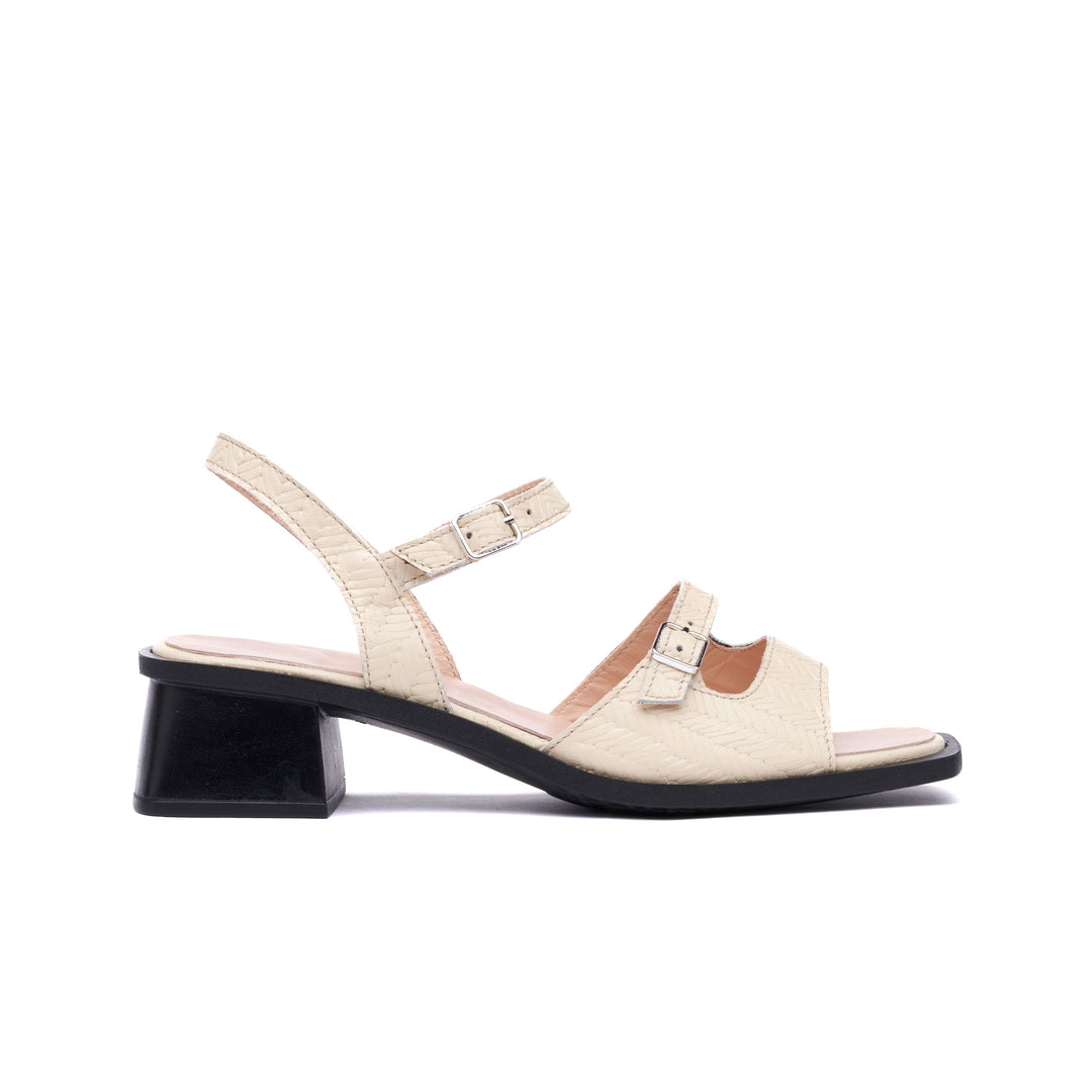 "Boogie Sandals, Off White"