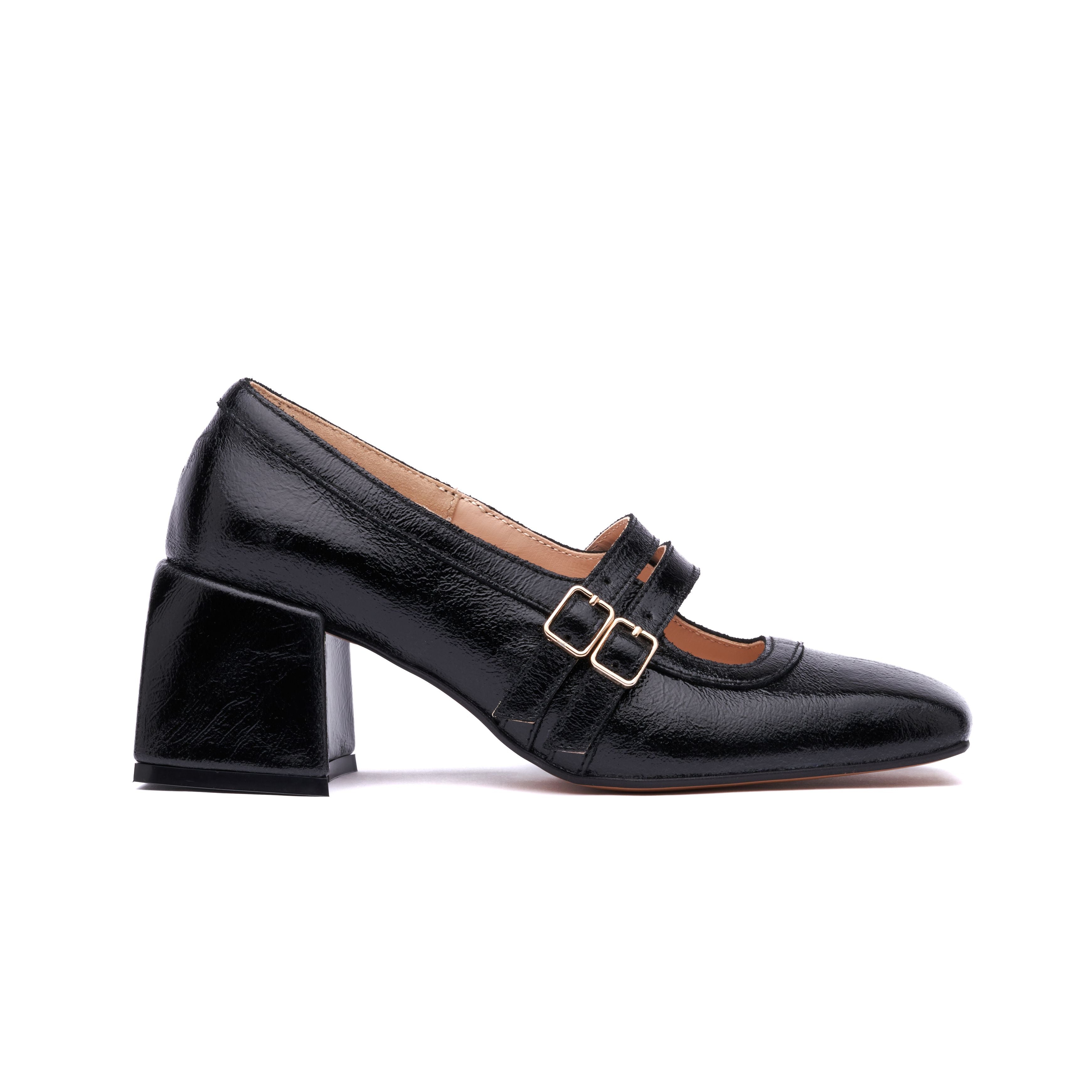 "Vinyl Heels, Black"