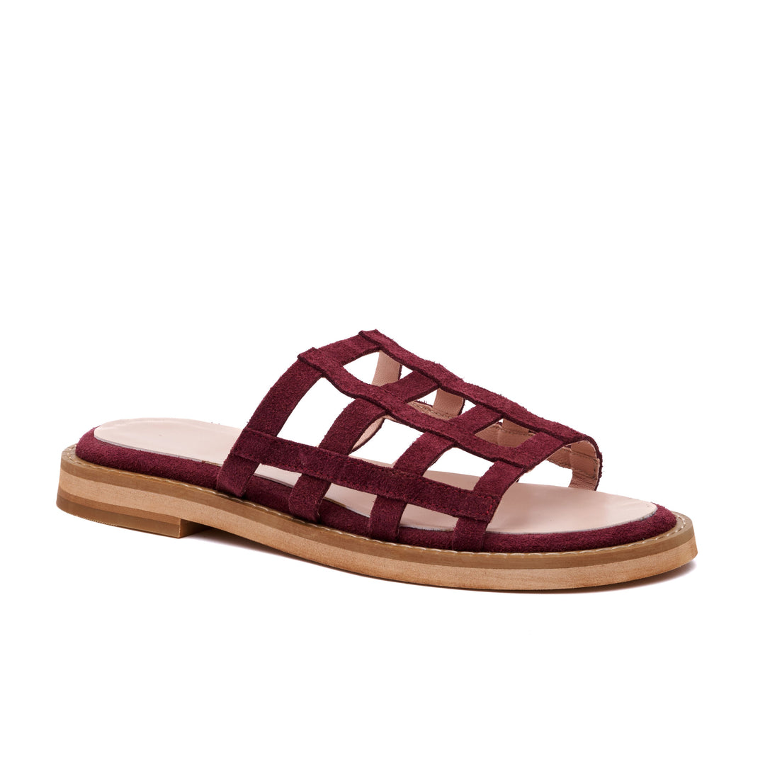 "Hippie Sandals, Burgundy"