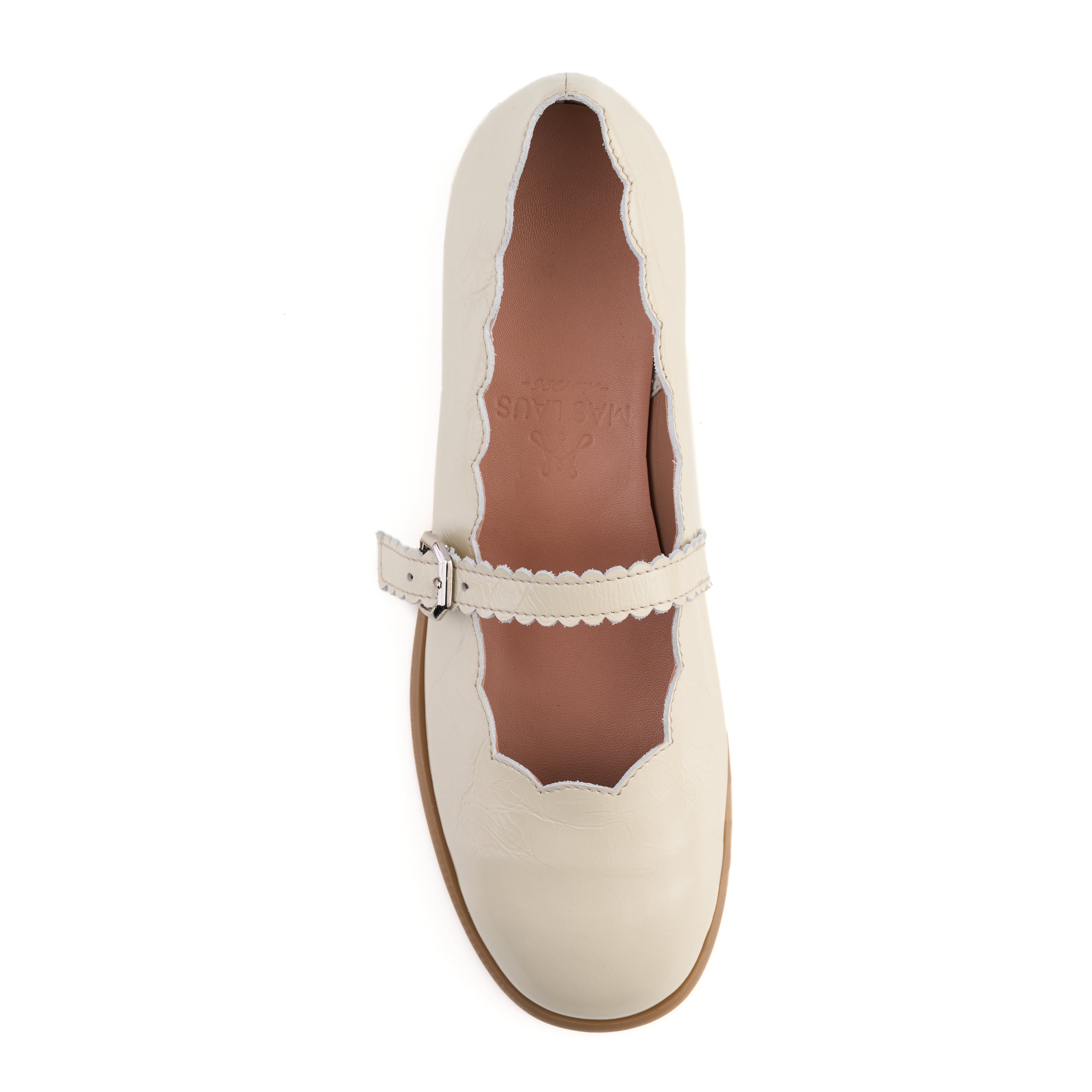 "Blush flats, Creamy"